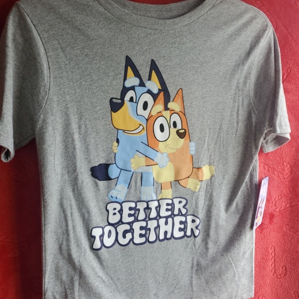 Kids Gray Short Sleeve Tee with Cartoon Graphic